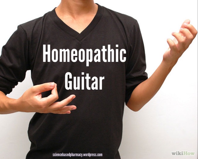 Homeopathy is the air guitar of medicine